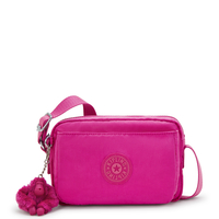 Kipling Crossbody Tas Abanu Glowing Fuchsia Roze Klein Vrouw 56% Recycled Polyamide,  44% Polyamide