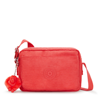 Kipling Crossbody Tas Abanu M Almost Coral Roze Gemiddeld Vrouw 56% Recycled Polyamide,  44% Polyamide