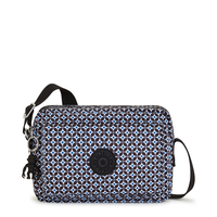 Kipling Crossbody Tas Abanu M Blackish Tile Prints Medium Vrouw 100% Recycled Polyester