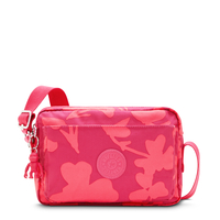 Kipling Crossbody Tas Abanu M Coral Print Prints Gemiddeld Vrouw 100% Recycled Polyester